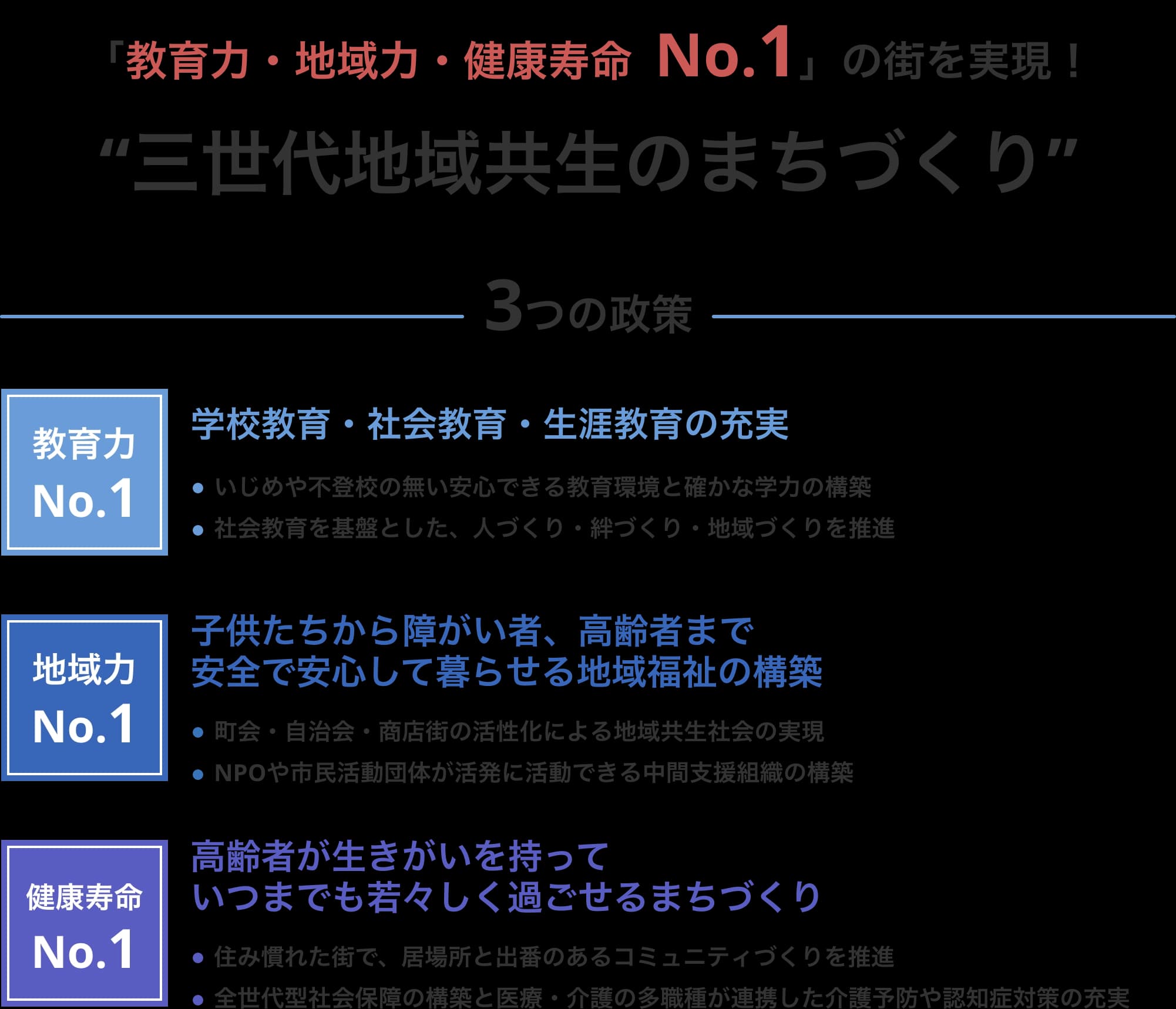 三世代地域共生のまちづくり